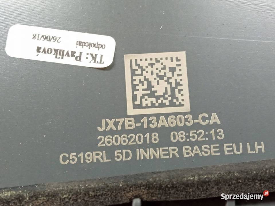 LAMPA TYŁ W KLAPĘ LEWA HB JX7B13A603CA Ford sprzedam
