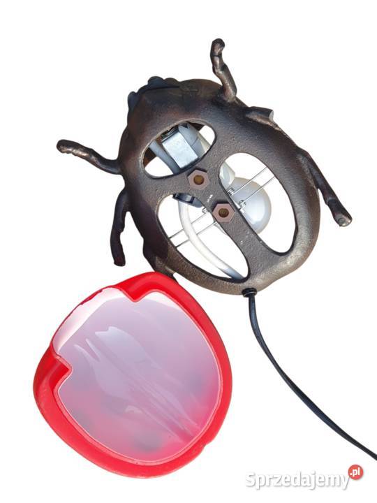 Stara lampa lampka w kształcie biedronki lata 70 Cieszyn