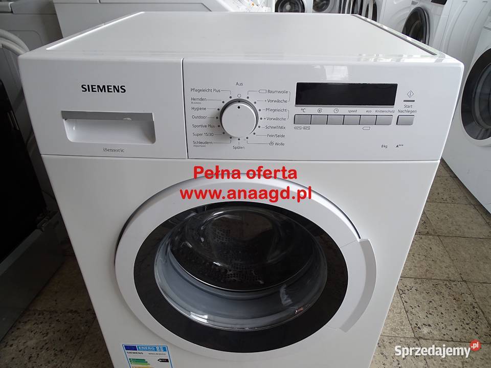 Pralka SIEMENS iSensoric A 8 GWARANCJA DUŻY wolnostojące Miękowo