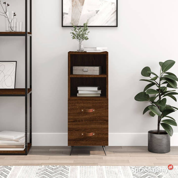 Szafka brązowy dąb 345x34x90 materiał mazowieckie Warszawa