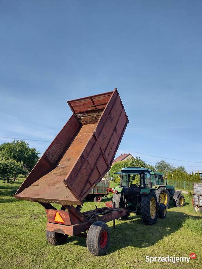 Przyczepa rolnicza Tim jednoosiowa wysokiego Sośno