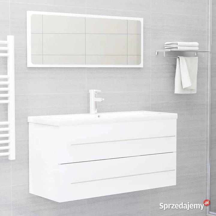 Szafka pod umywalkę biała 100x385x48 WM804719 Warszawa