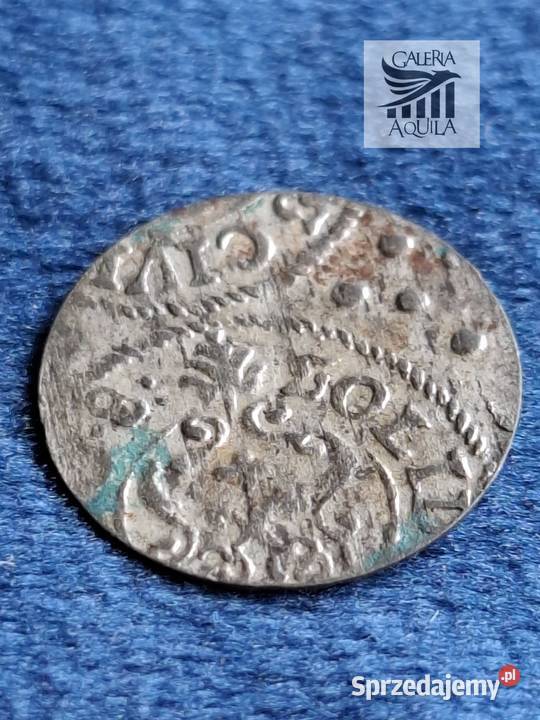 Szeląg miejski Karol X Gustaw Ryga 1658 okupacja Wejherowo