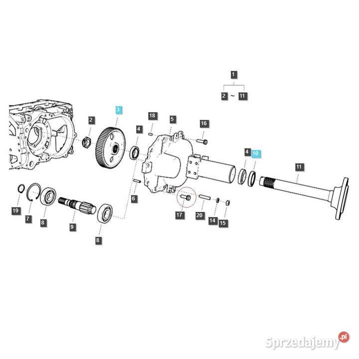 Śruba M14 x 200 x 40 G S 88 LS MT125 LS MT350 LS Tajęcina
