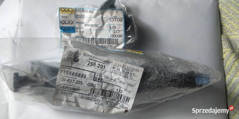 VW Passat B8 klamka KSSY dotykowazaślepka klamki