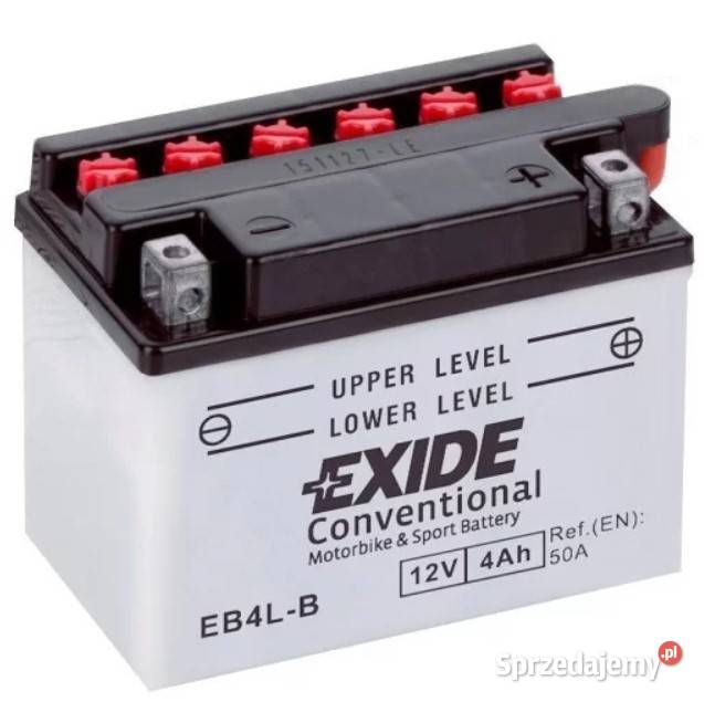 Akumulator motocyklowy EXIDE EB4LB YB4LB 12V 4Ah Elbląg