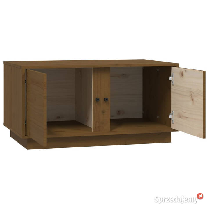 Stolik kawowy miodowy brąz 80x50x40 lite drewno mazowieckie Warszawa