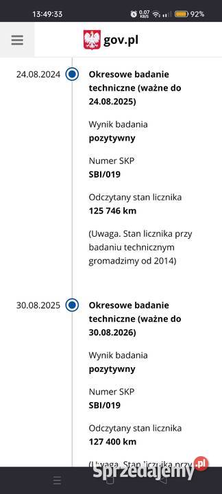 Samochód TOYOTA VERSO 18 BENZYNA NISKI PRZEBIEG Kobiernice