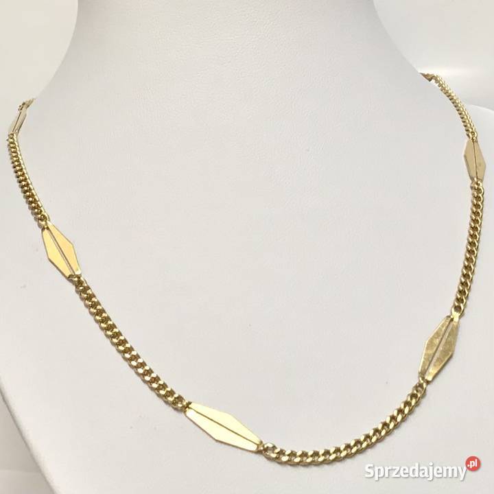 Złoty ŁAŃCUSZEK naszyjnik damski 18K PANCERKA 42 Warszawa sprzedam