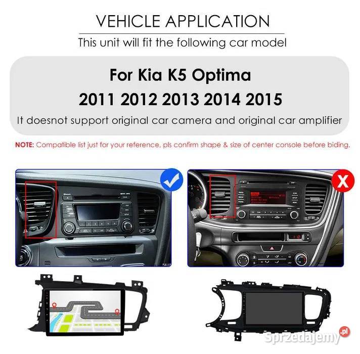 Radio 2din Android 12 Kia Optima 1115r gps wifi Radioodtwarzacze śląskie