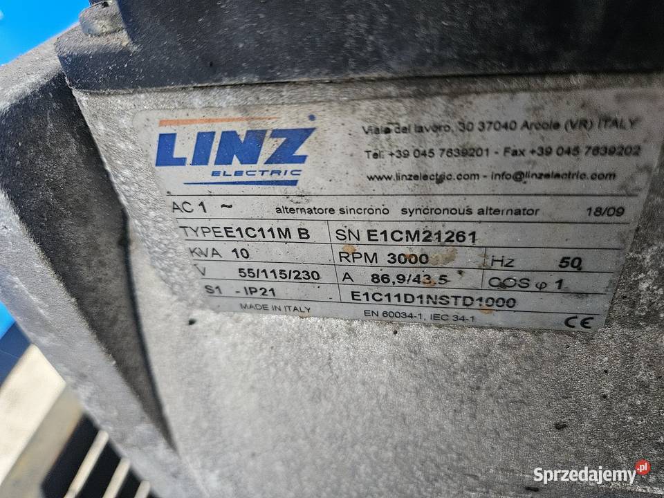 Generator pradu 10kwa kubota 722 silnik 3 kujawsko-pomorskie Nakło nad Notecią sprzedam