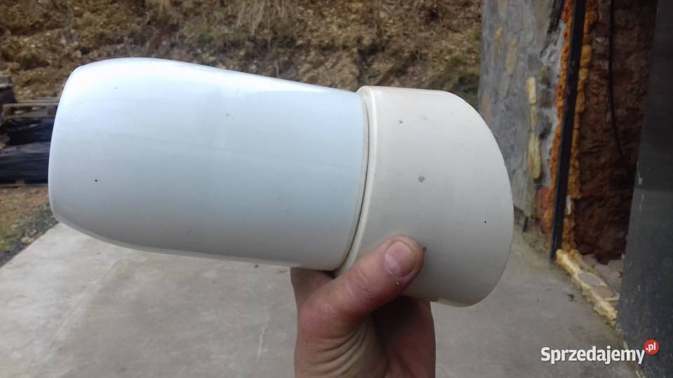 Retro lampa kinkiet 50 te lata mleczne szklo Lubań