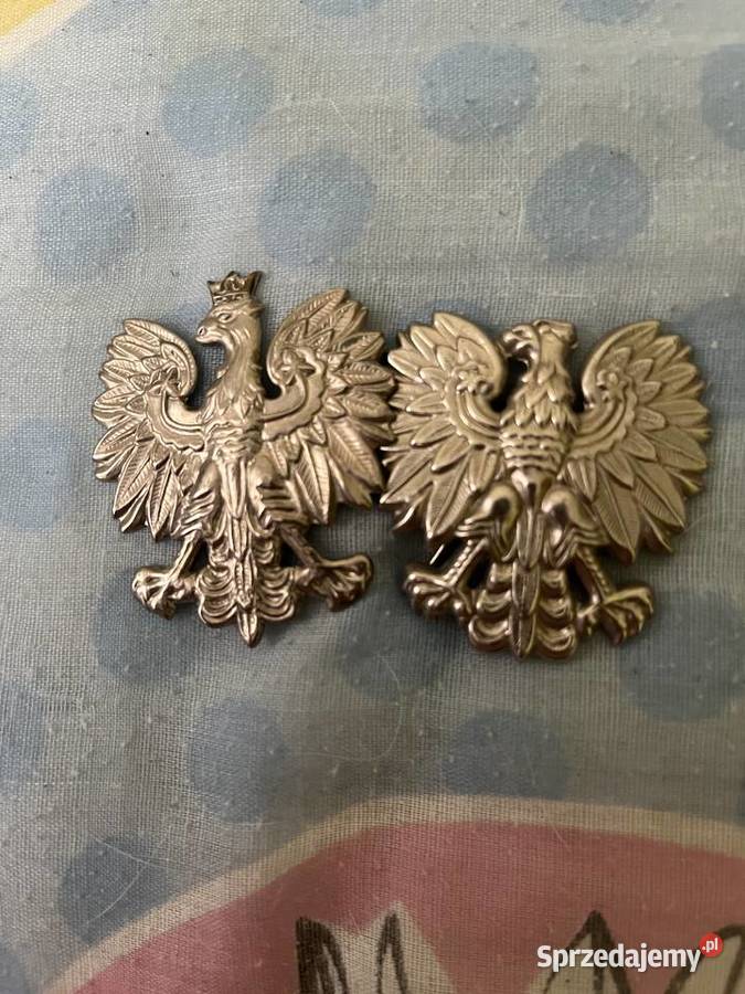 Polskie orzełki zmarłym policjancie z koroną i podlaskie Wysokie Mazowieckie sprzedam