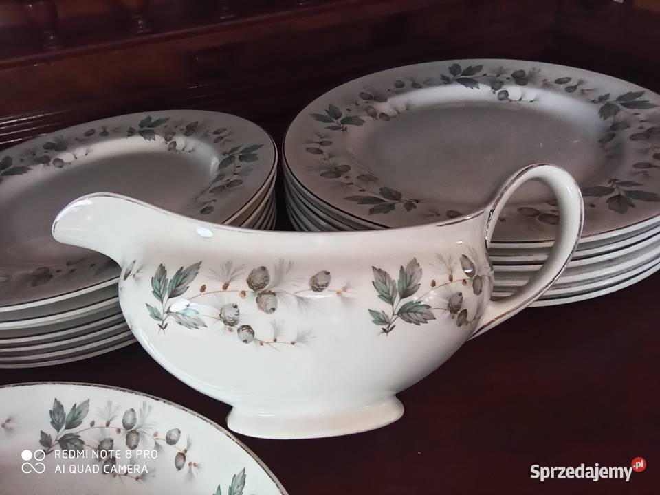 Serwis obiadowy SNOWITHE Johnson Bros Made in Porcelana i szkło pomorskie Gdańsk sprzedam