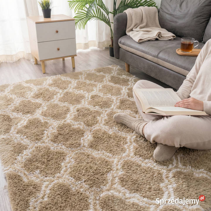 Dywan do salonu shaggy DECOR antypoślizgowy Dom i Ogród