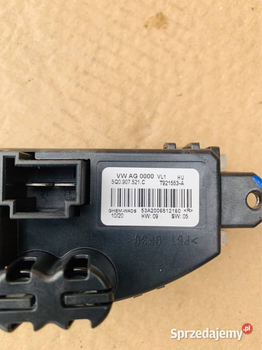 Opornik rezystor dmuchawy nawiewu 5Q0907521C vw