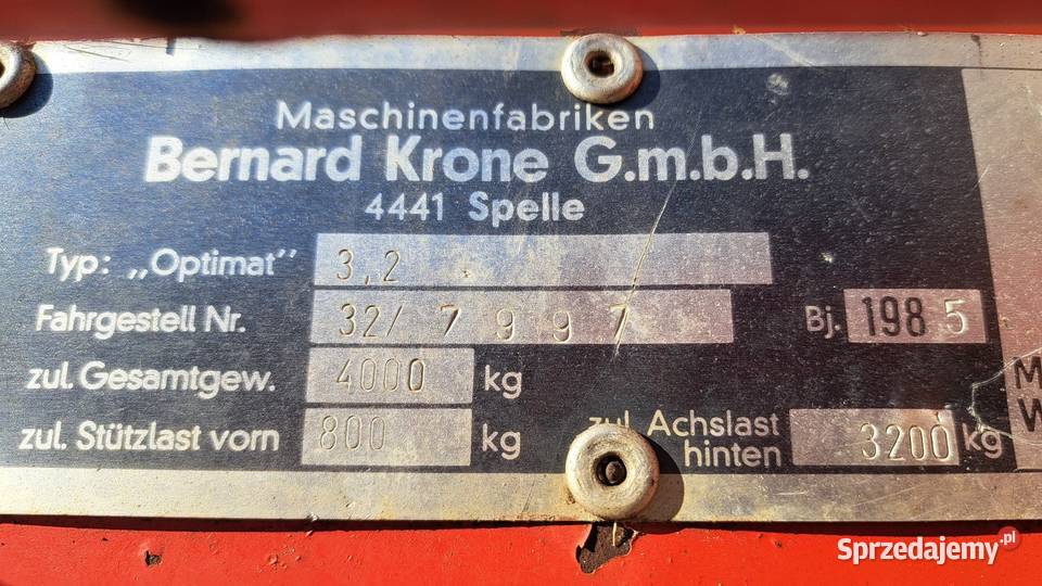 Rozrzutnik Krone 4 t małopolskie sprzedam