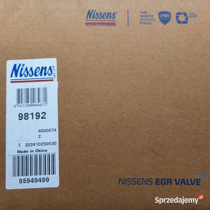 Zawór EGR NISSENS 98192 AUDISEATSKODAVW Kraków