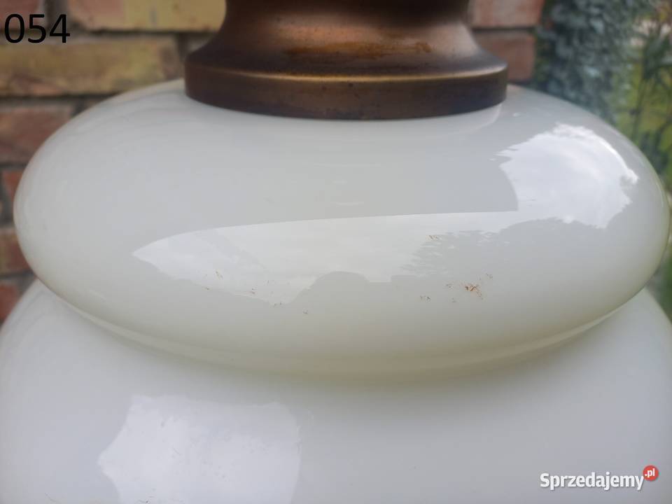 Żyrandol szklany metalowy holenderski z Gawroniec sprzedam