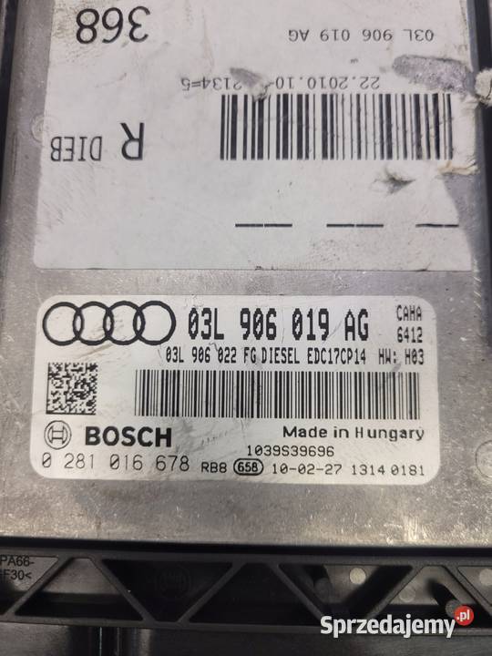 KOMPUTER STEROWNIK SILNIKA AUDI 20 TD Przystajń