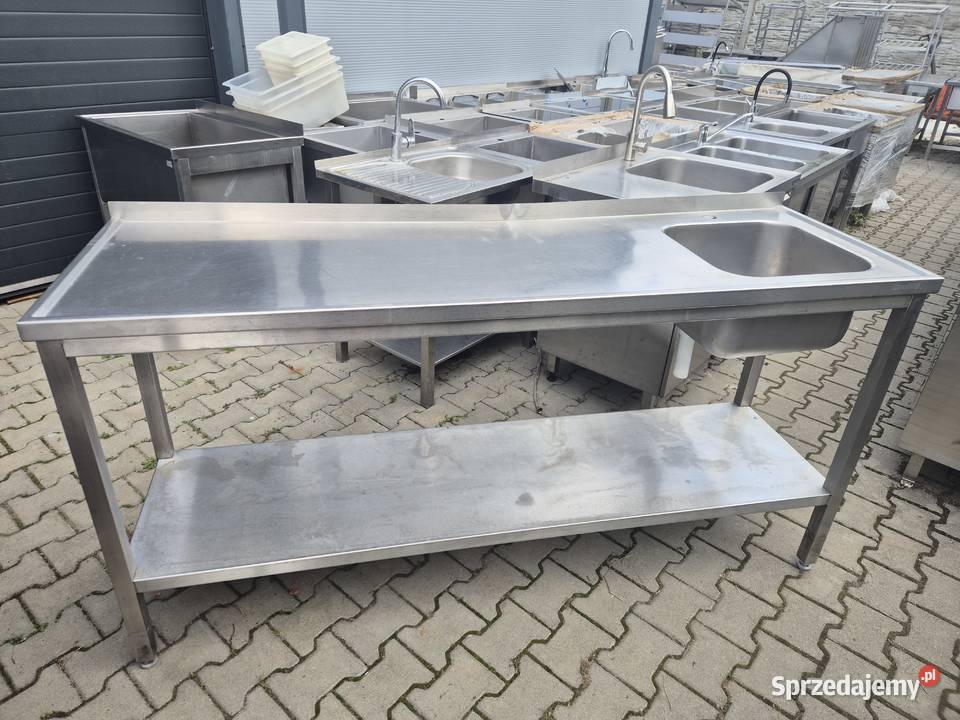 Zlew Gastronomiczny 1 Komorowy Z Półką 1906095 B Ostrów Wielkopolski sprzedam