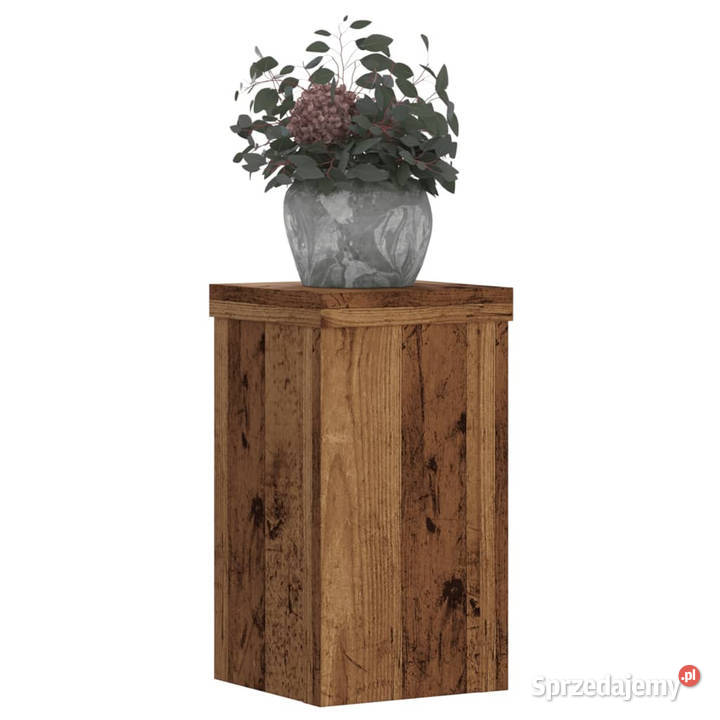 Podstawki pod doniczki 2 stare drewno 10x10x18 Warszawa sprzedam
