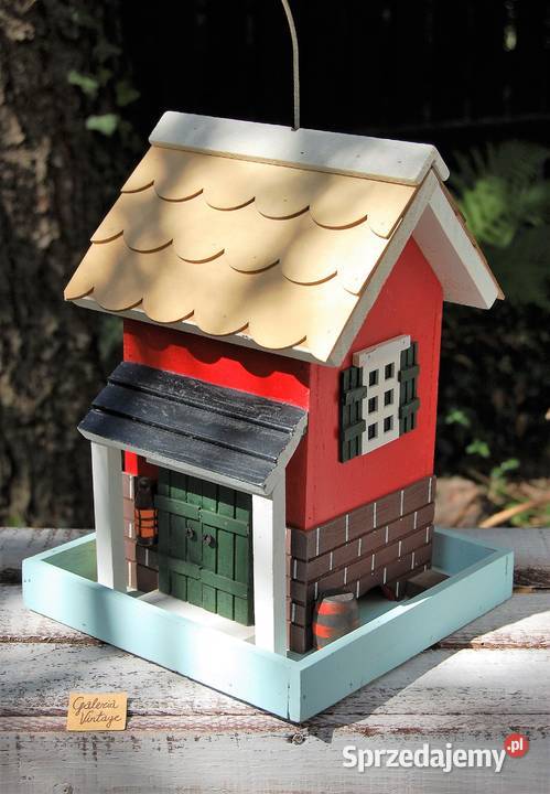 Domek drewniany skandynawski zawieszka wiszący