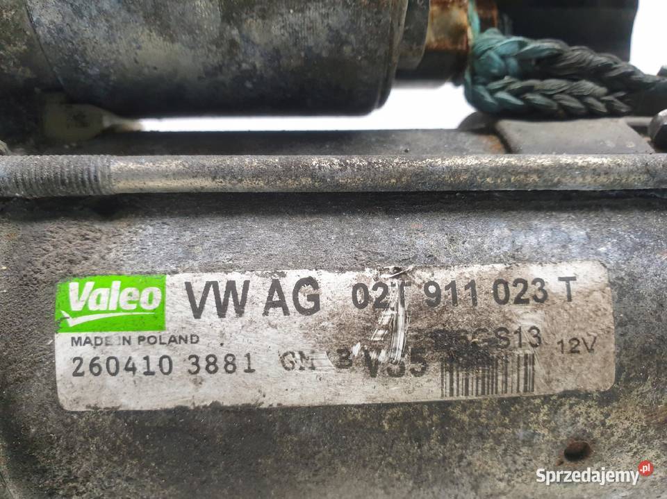 ROZRUSZNIK VW Golf VI 16 8V ROZRUSZNIK oryginał osobowe lubelskie Chełm sprzedam