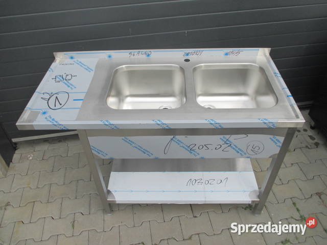 Zlew Gastronomiczny 2 Komorowy Z Półką 1306085 Ostrów Wielkopolski