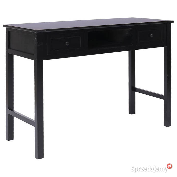 Biurko czarne 108x45x76 lite drewno paulowni Warszawa sprzedam