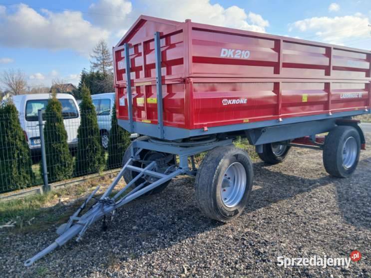 Przyczepa dwuosiowa Krone 3 stronny wywrotka 6 8 Pajęczno