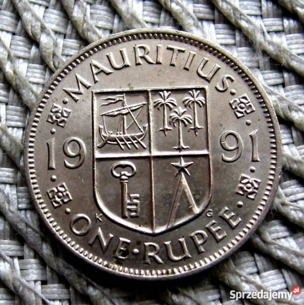 Mauritius 1 Rupia 1991r wielkopolskie sprzedam