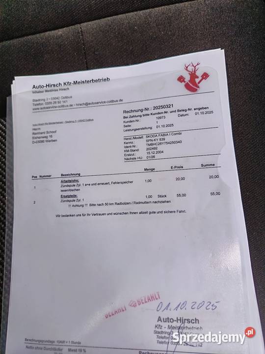 Skoda Fabia 14 75 2004 Benzyna elektryczne lusterka Motoryzacja lubuskie Żary