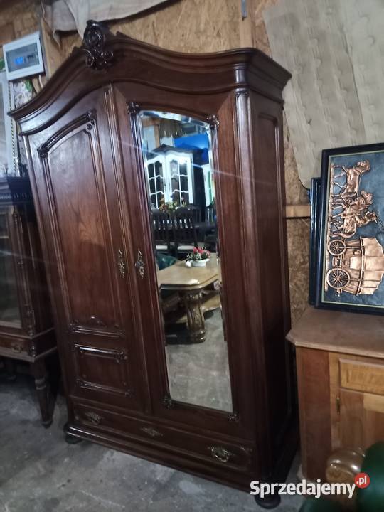 Szafa Rzeźbiona Rocaile i Lustro Kryształowe Komplety wypoczynkowe Kozy