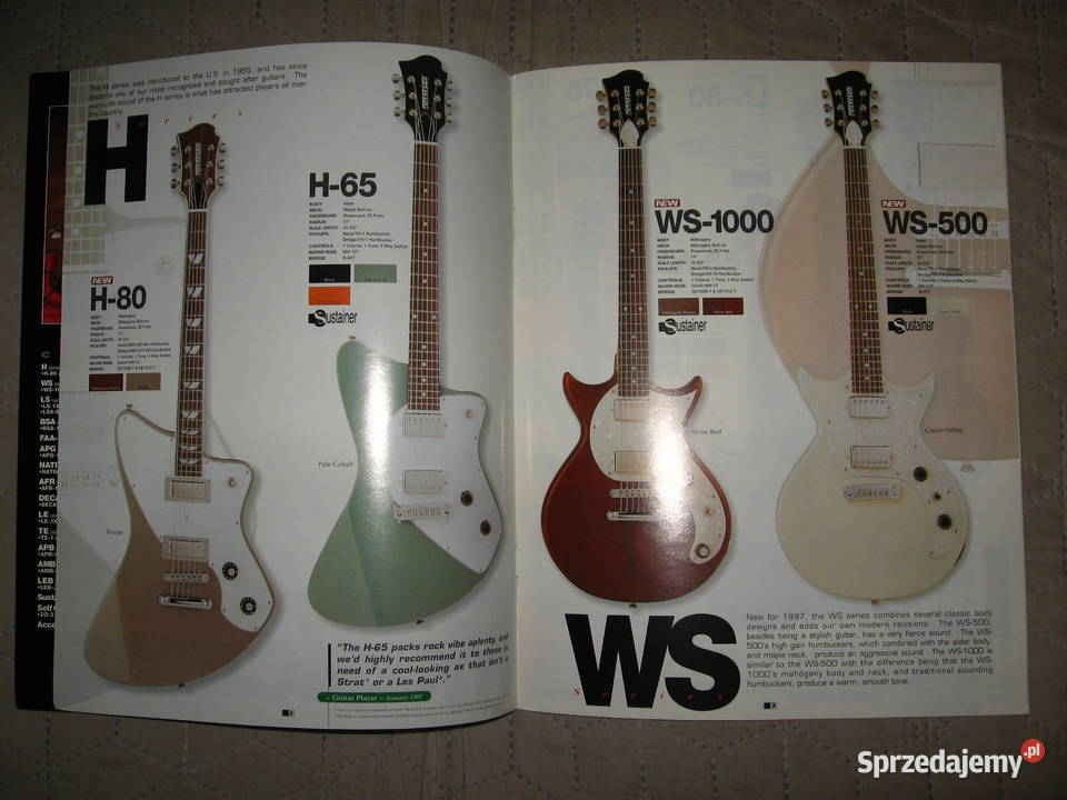 Fernandes Guitars 1997 USA Catalog Gitary i akcesoria Kępice