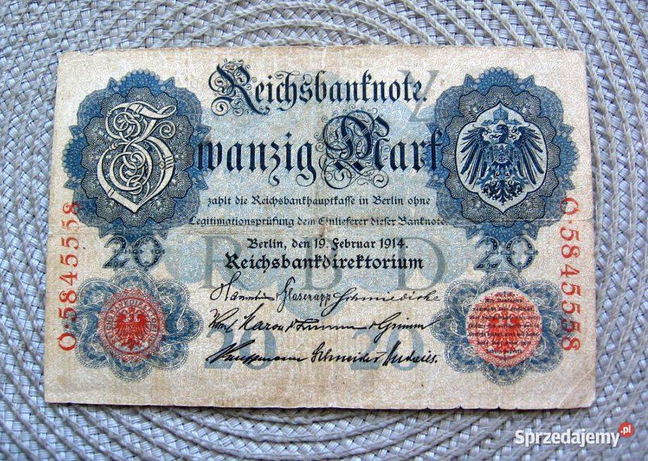 Niemcy 20 Marek 1914r Kalisz