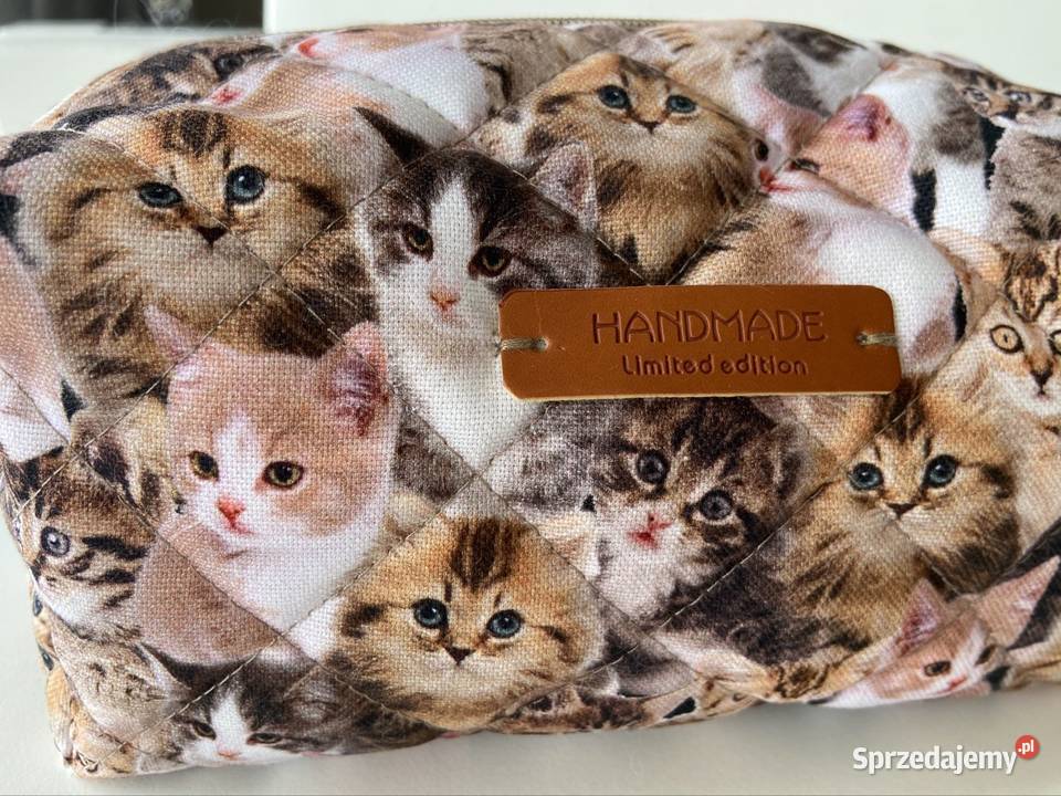 Kosmetyczkaorganizer w kotki handmade Gdynia sprzedam