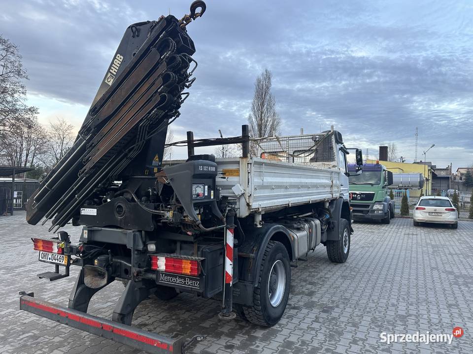 Mercedes 4x4 stały napęd HDS Hiab Wywrotka 3 Rok produkcji 2014