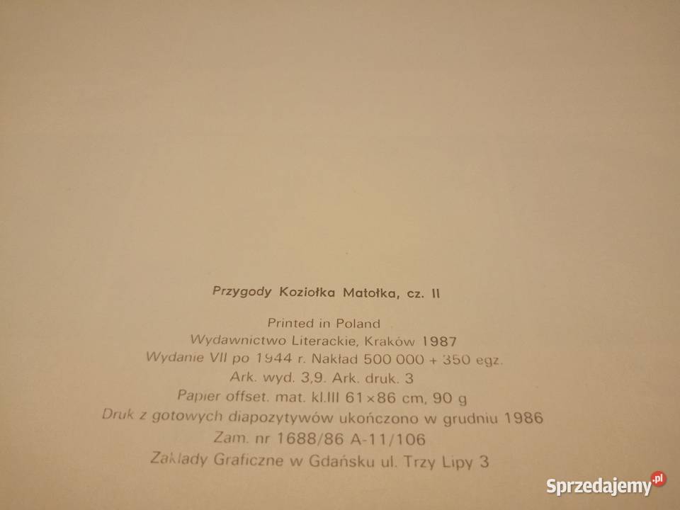 Zestaw 4 ksiąg Przygód Koziołka stare i nowe Warszawa