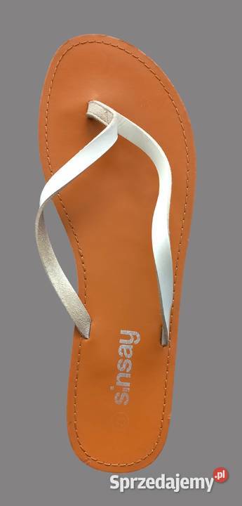 Damskie japonki brązowo biały Sinsay 40 Moda i Styl