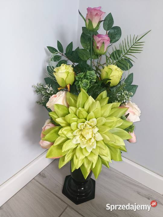 komplet nagrobny z dużym lotosem Psary