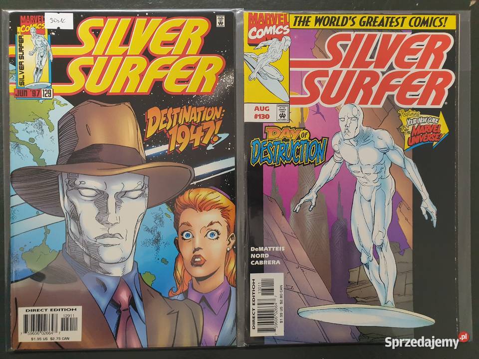 Silver Surfer 16 oryginalnych komiksów Marvel Gdynia
