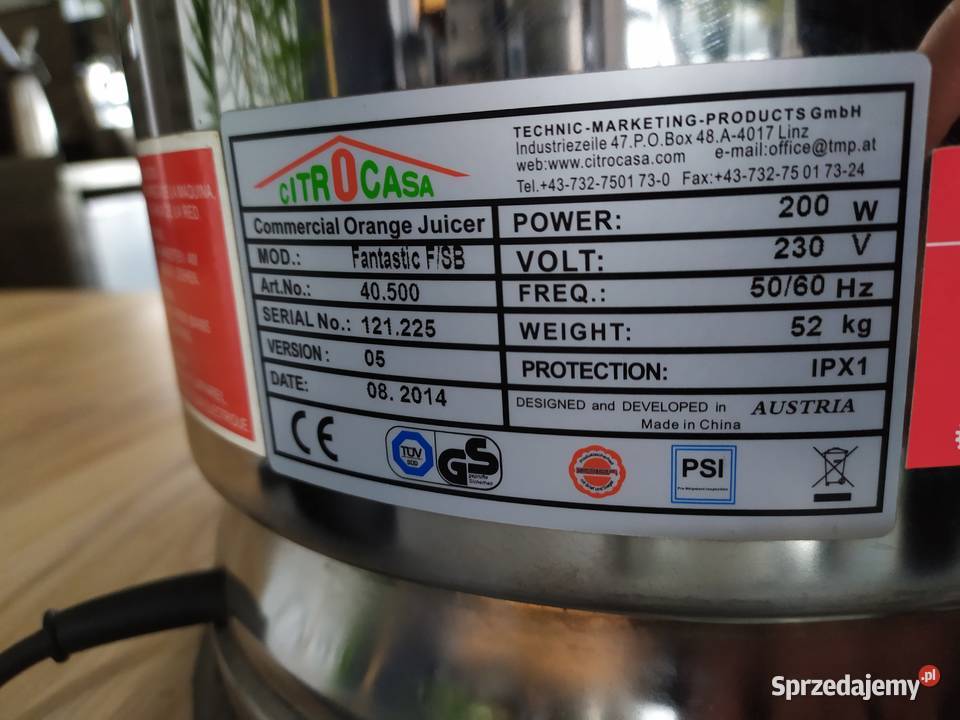 Wyciskarka do cytrusów CITROCASA Fantastic FSB