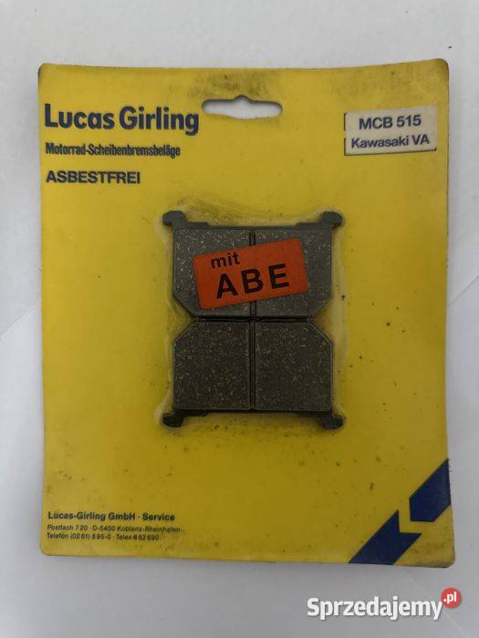 Klocki Kawasaki MCB 515516 Z400 GPZ Z550 Z650 Poznań
