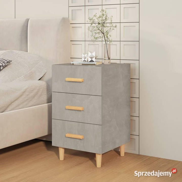 Szafka nocna szarość betonu 40x40x66 WM812082 Warszawa