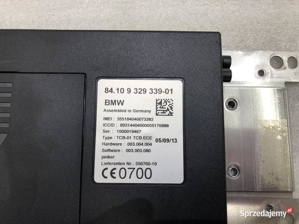 MODUŁ BLUETOOTH BMW F30 F31 9329339 Układ elektryczny, zapłon