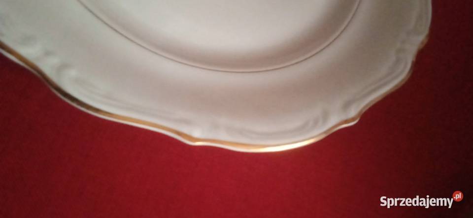 Duży talerz Porcelana Wałbrzych Porcelana i szkło Świdnica