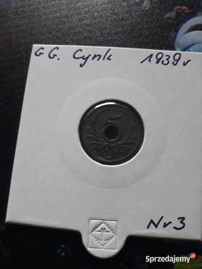 5 Groszy 1939 r Generalna GuberniaUNC 3 Konin