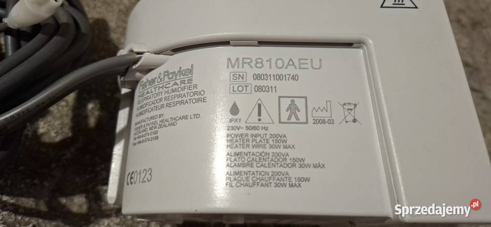 Nawilżaczogrzewacz gazów oddechowych Fisher Zielona Góra