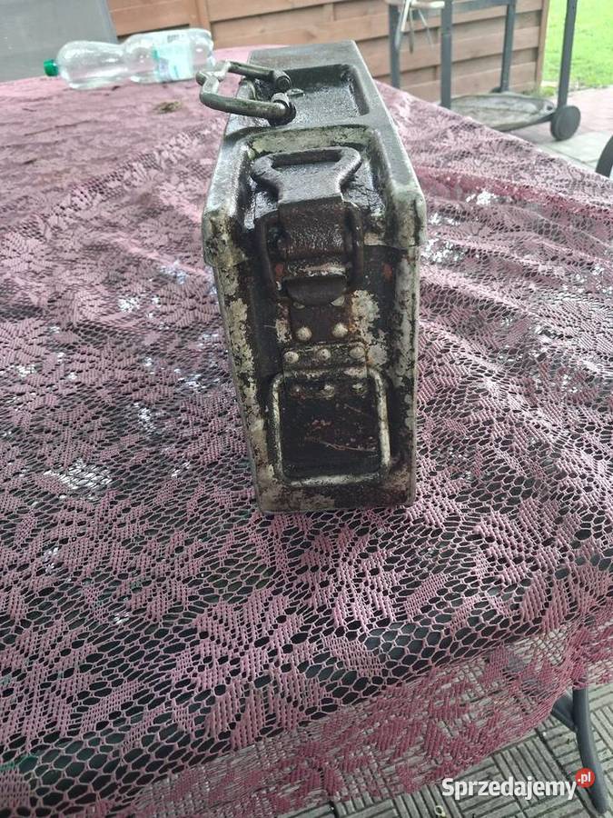 Skrzynkana amunicje z czasów ll wojny MG34 MG42 Pozostałe mazowieckie Szczawinek